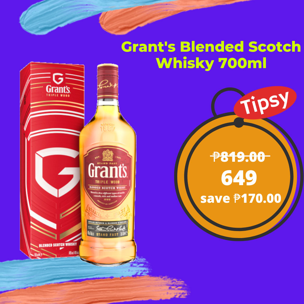 Grant’s Triple Wood Blended Scotch Whisky (40% ABV) Price Philippines