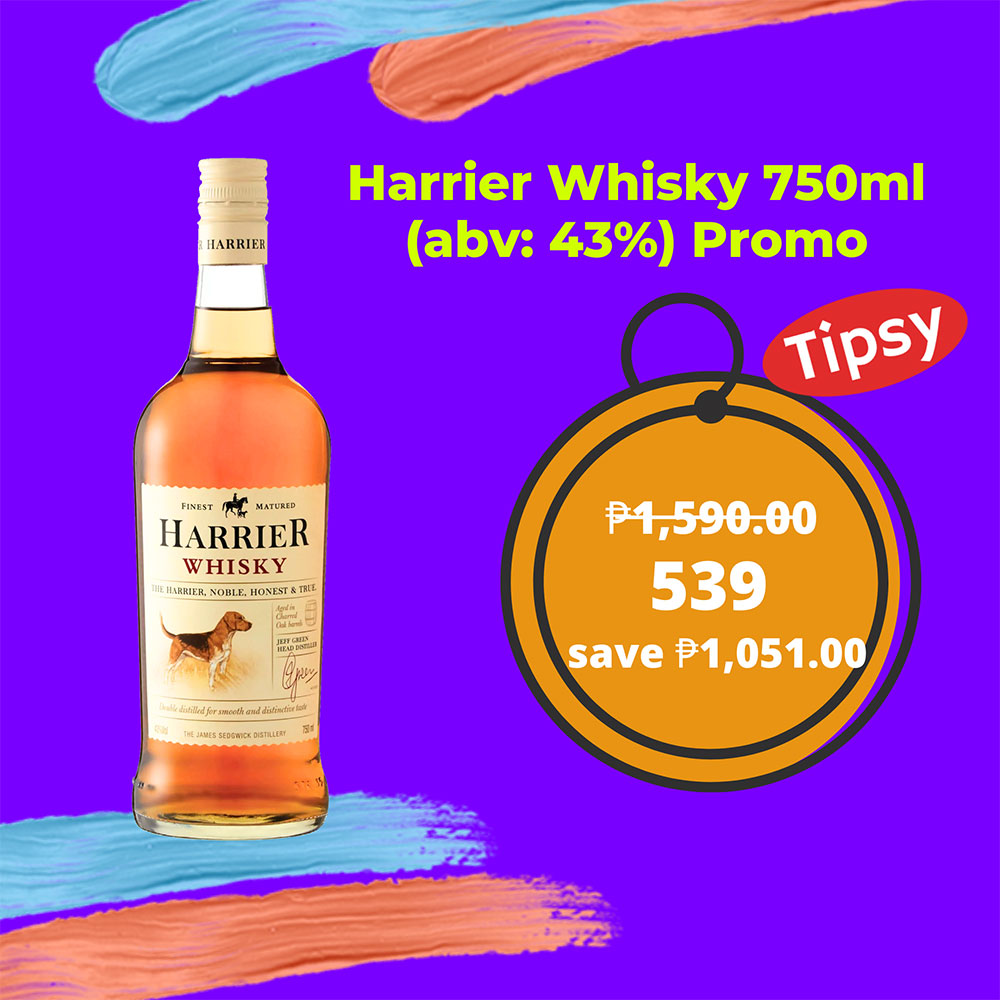 Harrier Whisky 750ml (abv: 43%) Promo