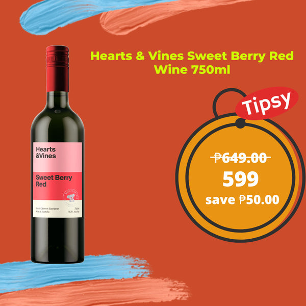 Hearts & Vines Sweet Berry Red Wine 750ml Price Philippines