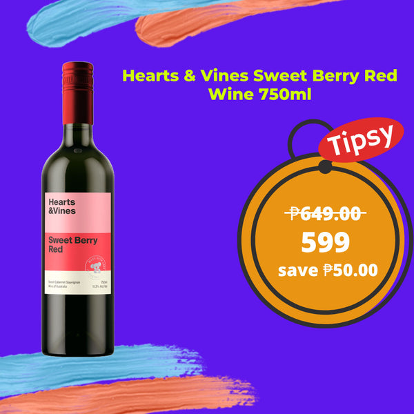 Hearts & Vines Sweet Berry Red Wine 750ml Price Philippines