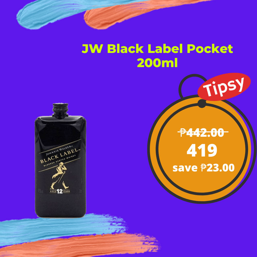 Buy Johnnie Walker Black Label 200ml Pocket Size at a Very Affordable Price in the Philippines
