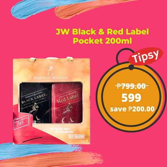 Johnnie Walker Black & Red Label 200ml Pocket 200ml