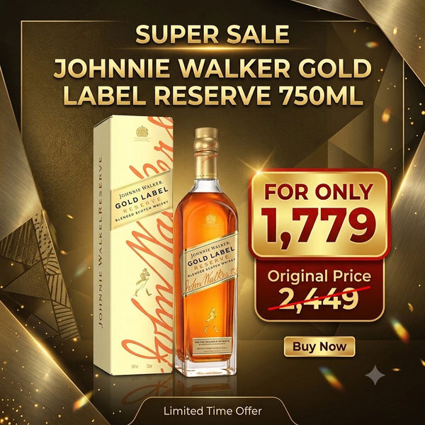Buy Johnnie Walker Gold Label Blended Scotch Whisky 750ml in the Philippines. Order online at Tipsy.ph with fast delivery and guaranteed authentic products. Perfect for gifting or personal enjoyment.