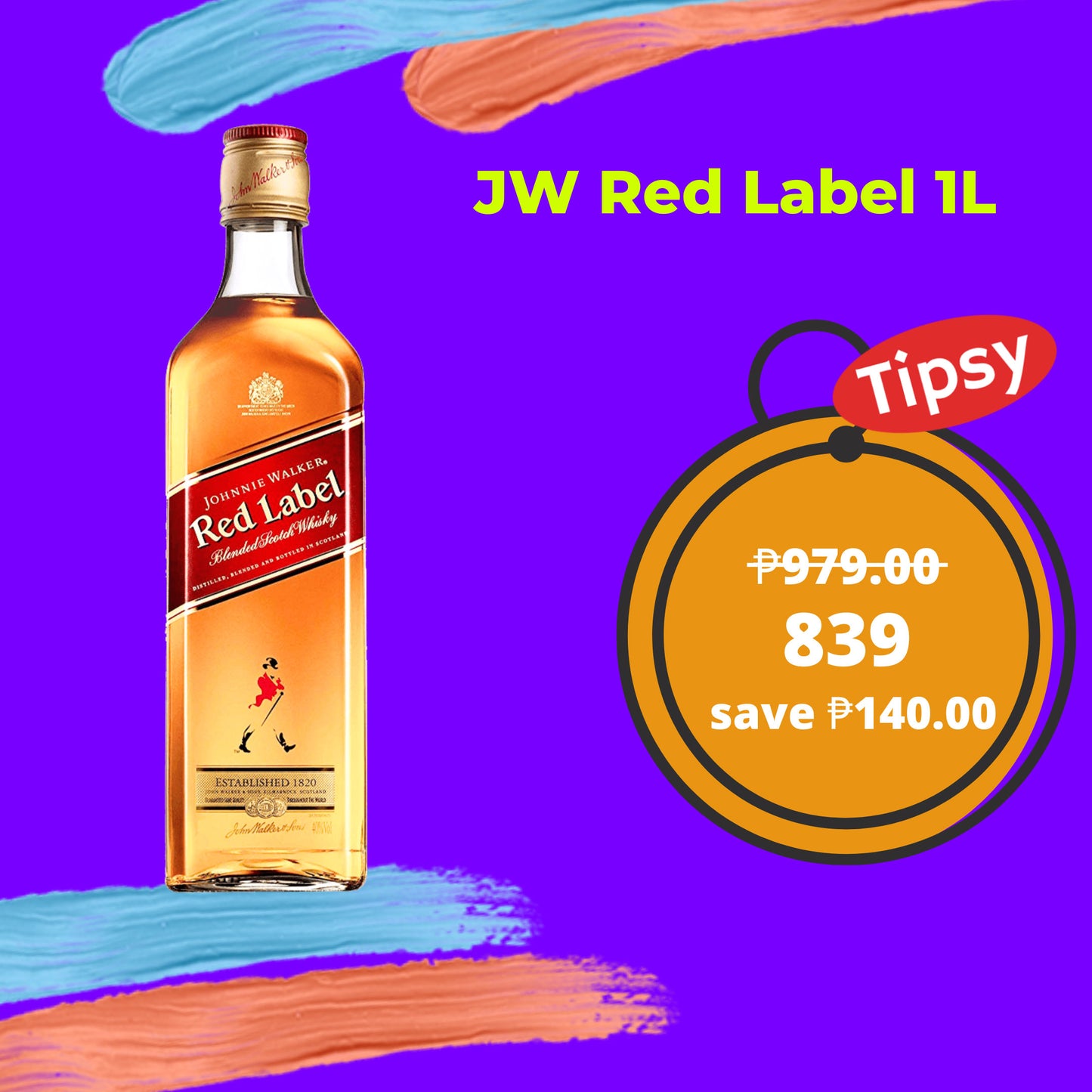 Johnnie Walker Red Label 1L Blended Scotch Whisky Price PH