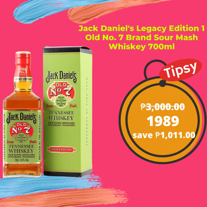 Jack Daniel's Legacy Edition 1 Old No. 7 Brand Sour Mash Whiskey 700ml 43% ABV Price Philippines