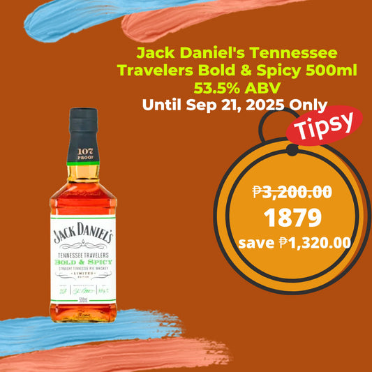 Jack Daniel's Tennessee Travelers Bold & Spicy 500ml 53.5% ABV Price Philippines