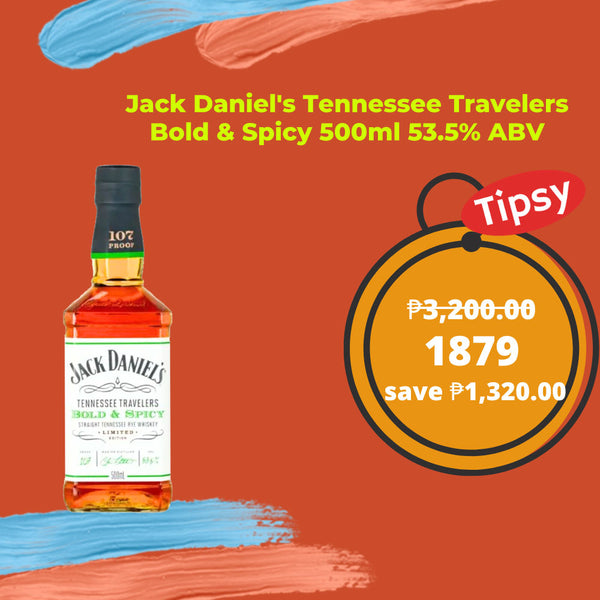 Jack Daniel's Tennessee Travelers Bold & Spicy 500ml 53.5% ABV Price Philippines