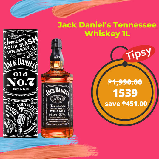 Buy Jack Daniel's Tennessee Whiskey Whisky 1L with Box at a Very Affordable Price in the Philippines