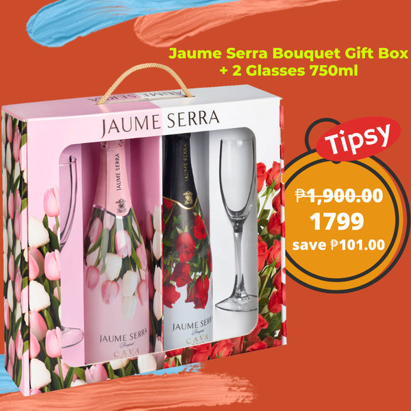 Jaume Serra Bouquet Gift Box + 2 Glasses 750ml Price Philippines