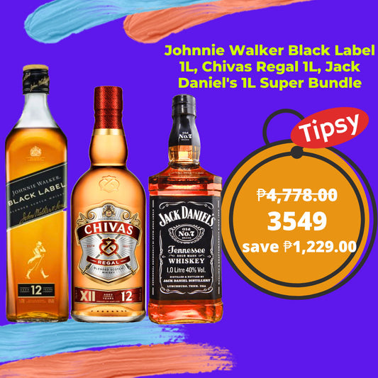 Johnnie Walker Black Label 1L, Chivas Regal 1L Gift Set, Jack Daniel's 1L Price Philippines
