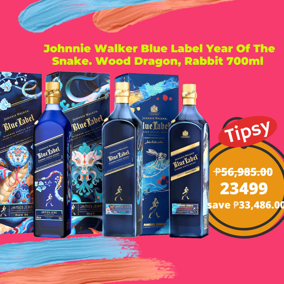 Johnnie Walker Blue Label Year Of The Snake. Wood Dragon, Rabbit 700ml ...