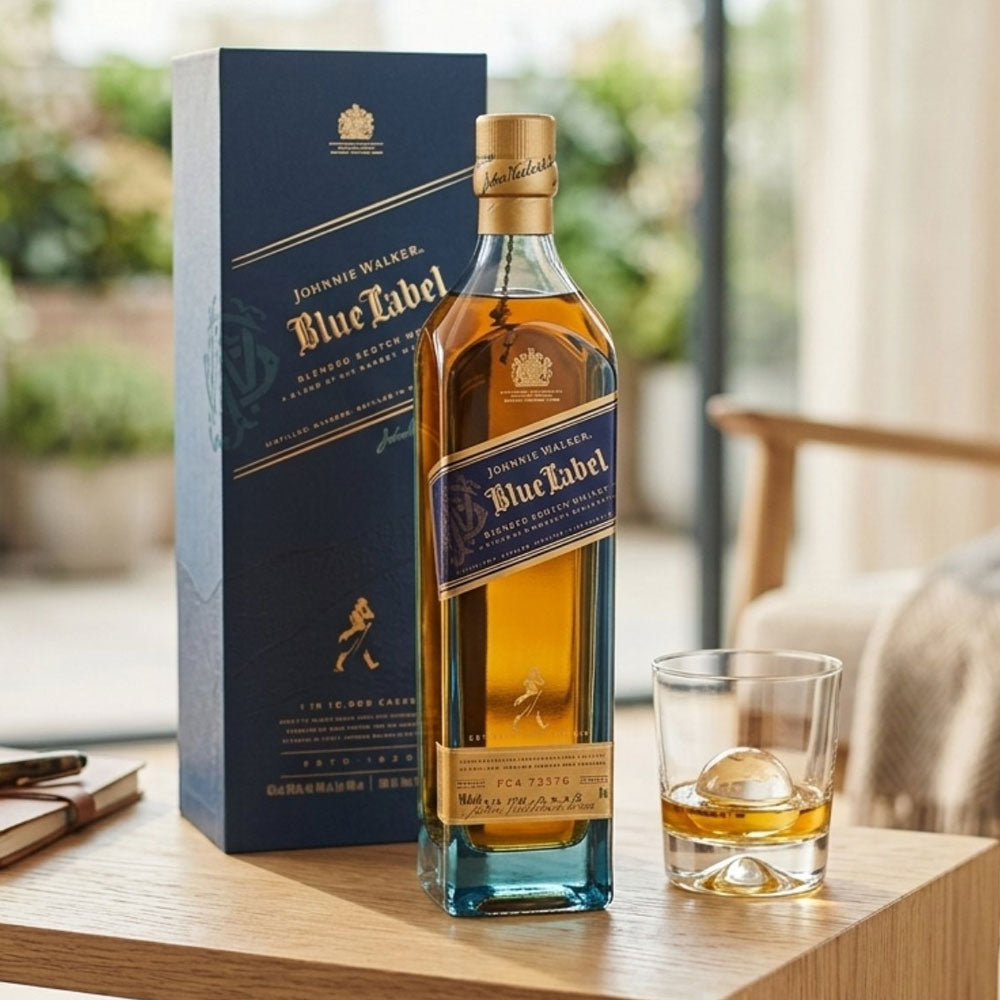 Johnnie Walker Blue Label is an unrivalled masterpiece. It is an exquisite blend made from some of Scotland’s rarest and most exceptional whiskies.