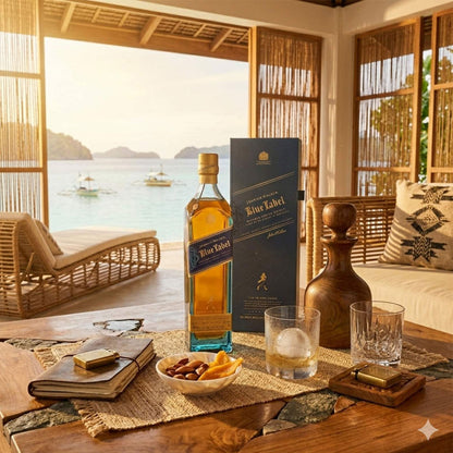 Johnnie Walker Blue Label is an unrivalled masterpiece. It is an exquisite blend made from some of Scotland’s rarest and most exceptional whiskies.
