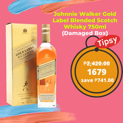 Johnnie Walker Gold Label Blended Scotch Whisky 750ml (Damaged Box)