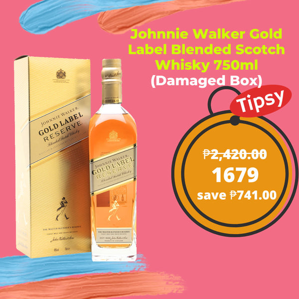 Johnnie Walker Gold Label Blended Scotch Whisky 750ml (Damaged Box)