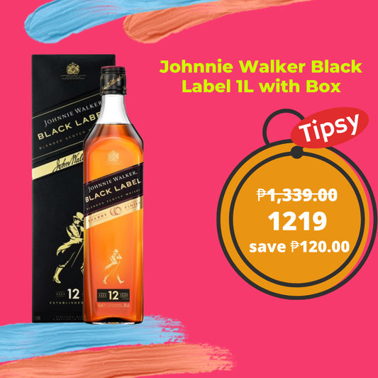 Buy Johnnie Walker Black Label 12 Year Old Blended Scotch Whisky 1L at a Very Affordable Price in the Philippines