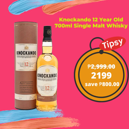 The Knockando 12 Year Old is a light whisky with subtle flavours of fruit, vanilla and a little spice.