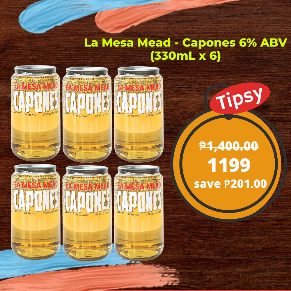 La Mesa Mead - Capones 6% ABV (330mL x 6) Price Philippines