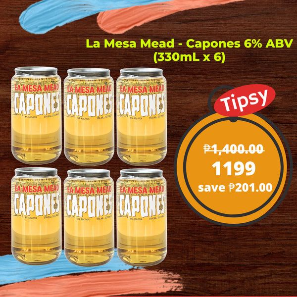 La Mesa Mead - Capones 6% ABV (330mL x 6) Price Philippines
