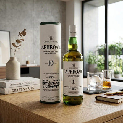 Laphroaig 10 is the definitive Islay peated single malt