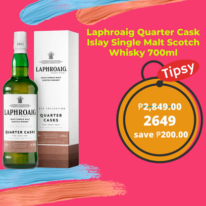 Buy Laphroaig Quarter Cask Islay Single Malt Scotch Whisky 700ml at a Very Affordable Price in the Philippines