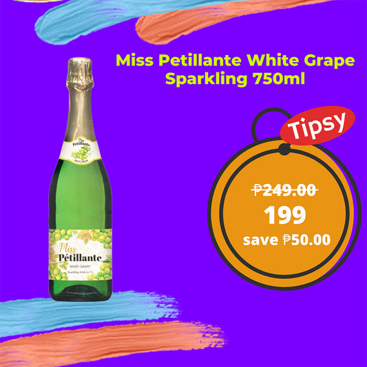 Buy Miss Petillante White Grape Sparkling Wine 750ml at a Very Affordable Price in the Philippines