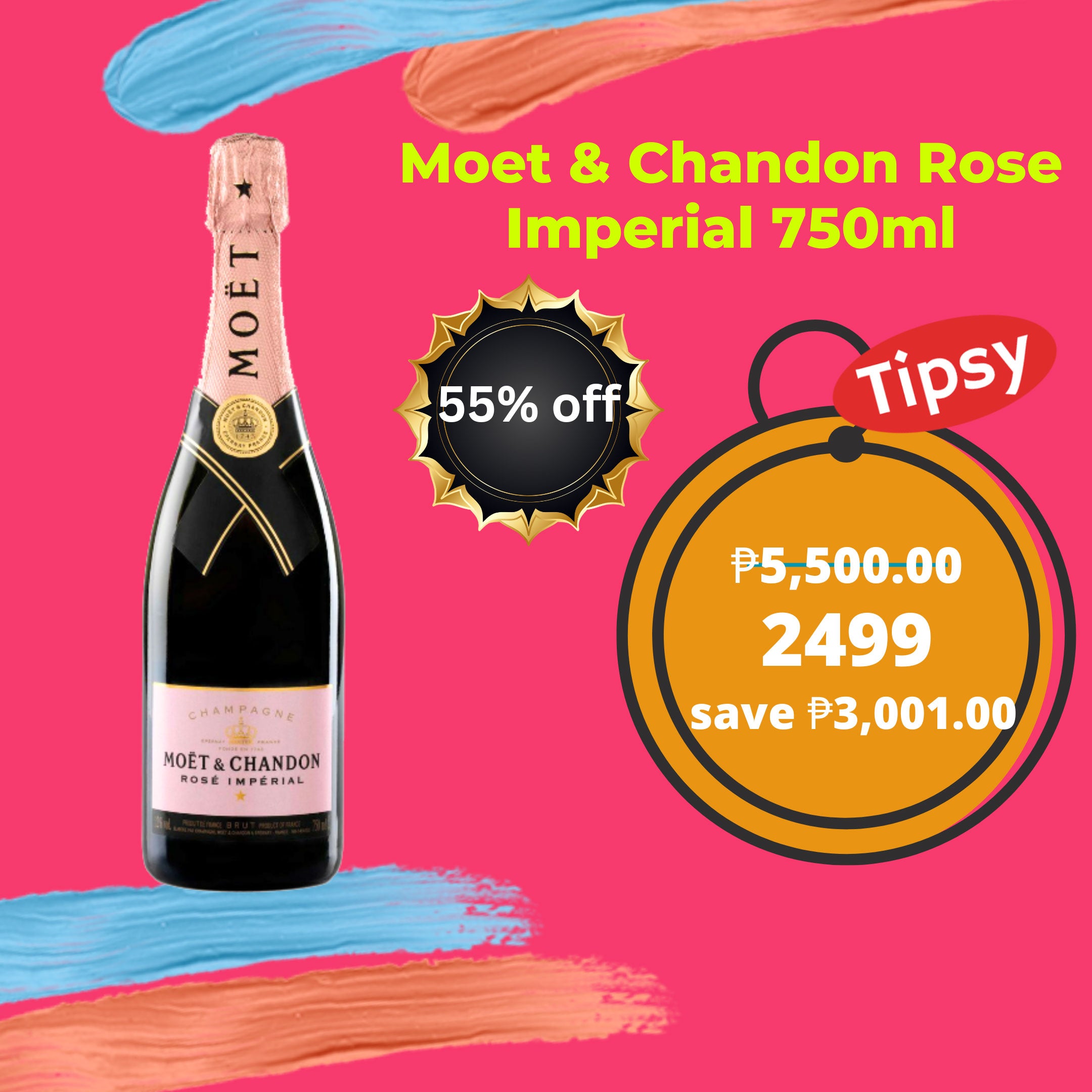 Buy Moet & Chandon Rose Imperial Wine 750ml at a Very Affordable Price ...