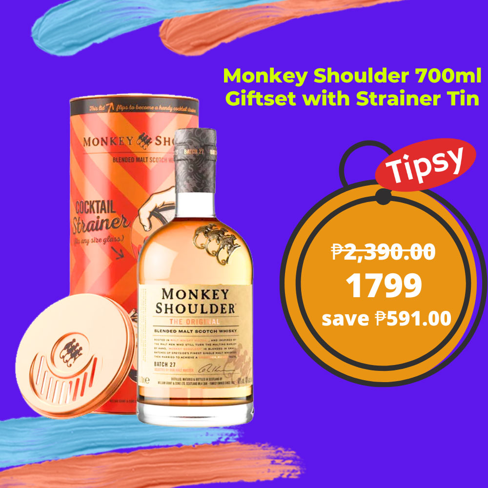 Monkey Shoulder 700ml Giftset with Strainer Tin Price Philippines