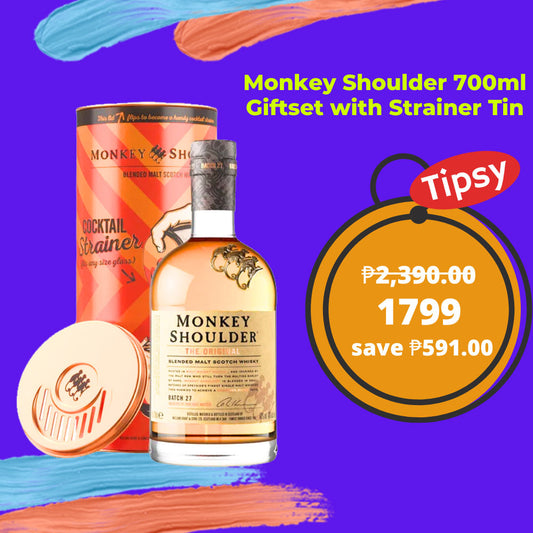 Monkey Shoulder 700ml Giftset with Strainer Tin Price Philippines