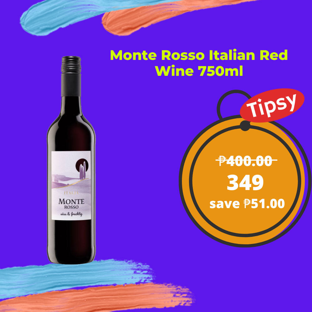 Buy Monte Rosso Italian Red Wine 750ml at a Very Affordable Price in the Philippines