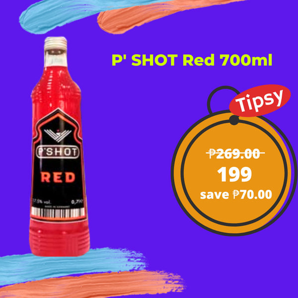 P' SHOT Red Vodka 700ml