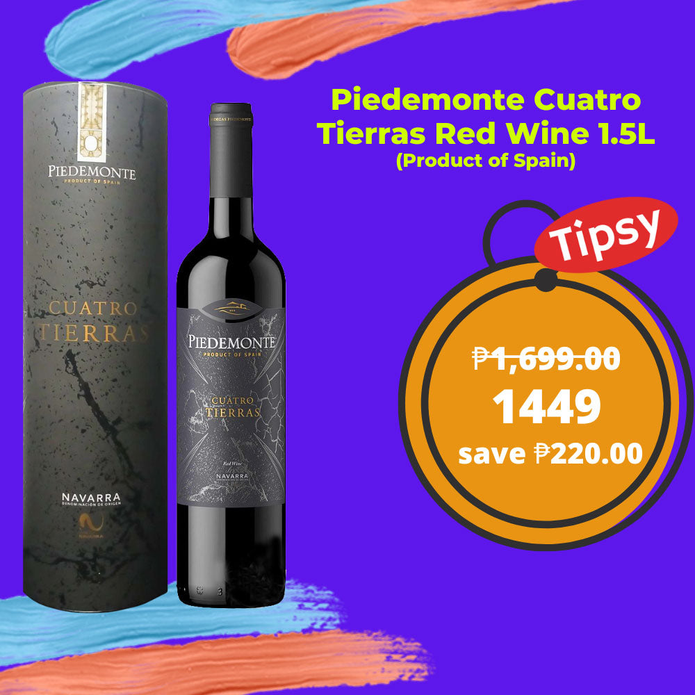 Piedemonte Cuatro Tierras Red Wine 1.5L (Product of Spain)