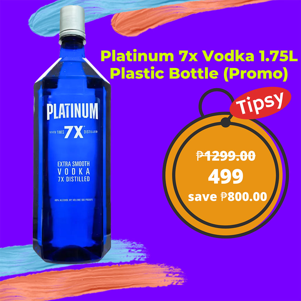 Platinum 7x Vodka 1.75L Plastic Bottle (Promo)