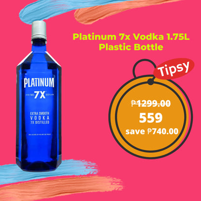 Platinum 7x Vodka 1.75L Plastic Bottle Price Philippines