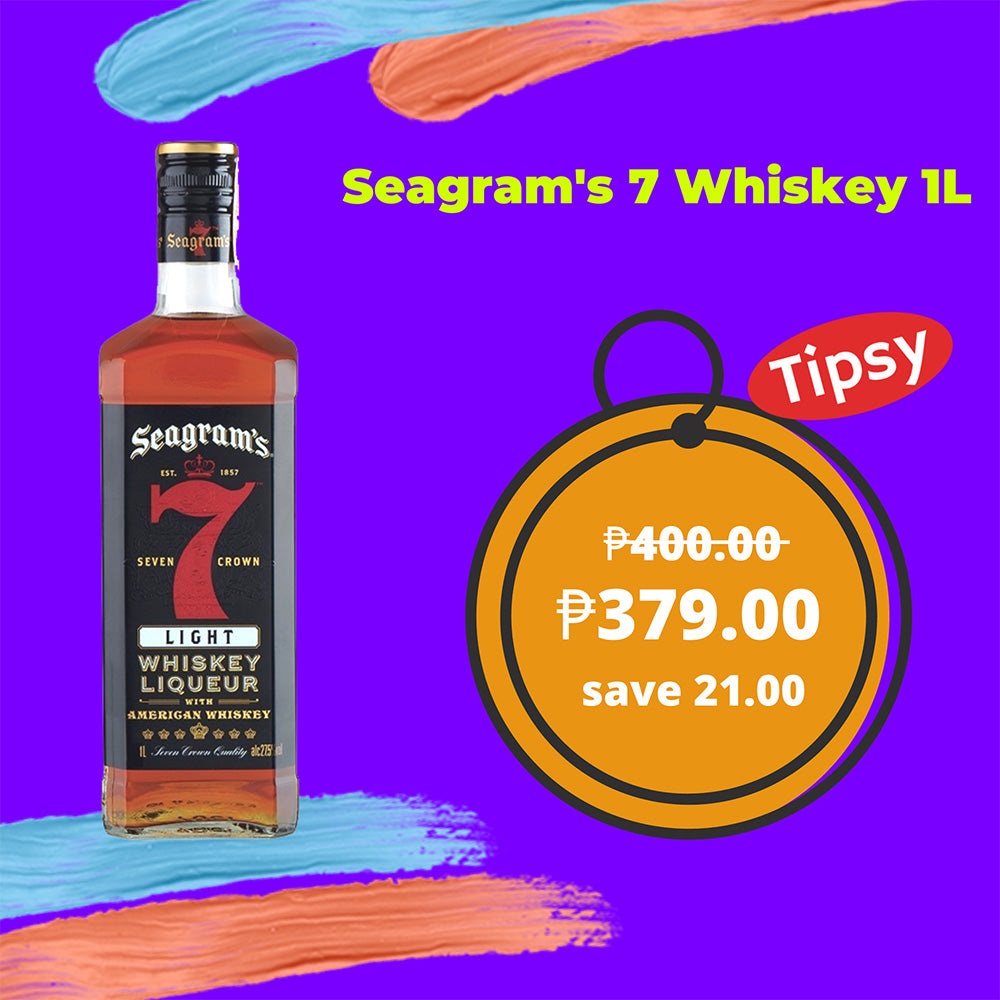 Seagram's 7 Whiskey 1L Tipsy