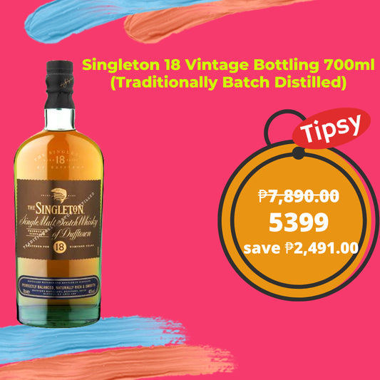 Buy Singleton 18 Vintage Bottling 700ml (Traditionally Batch Distilled) Single Malt Whisky at a Very Affordable Price in the Philippines