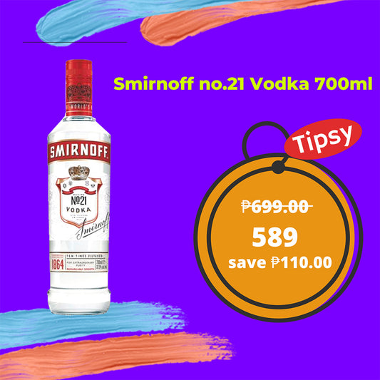 Buy Smirnoff no.21 Vodka 700ml at a Very Affordable Price in the Philippines