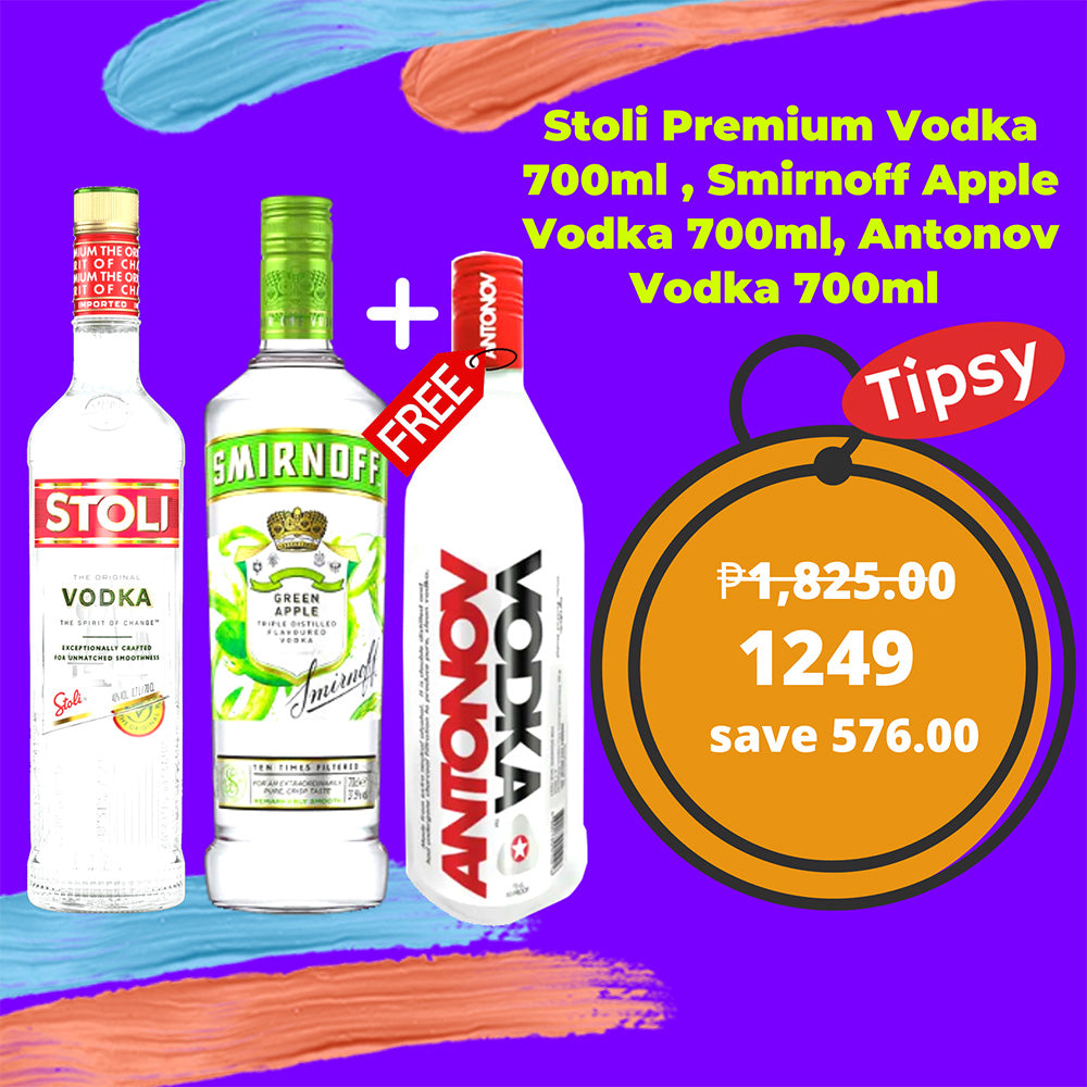 Stoli Premium Vodka 700ml Smirnoff Apple Vodka 700ml Antonov Vodka Stoli Premium Vodka 700ml Smirnoff Apple Vodka 700ml Antonov Vodka