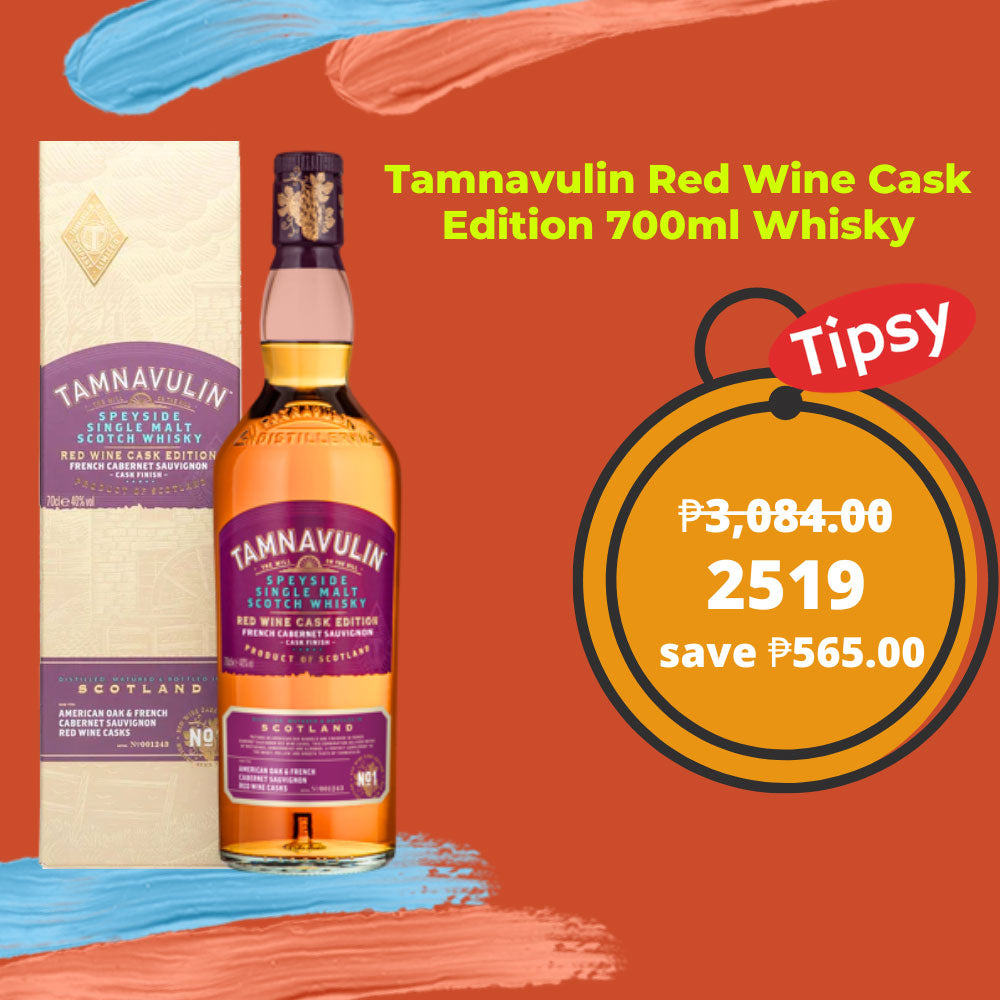 Tamnavulin Red Wine Cask Edition 700ml 40% ABV - Premium Whisky at a Special Offer Price Philippines