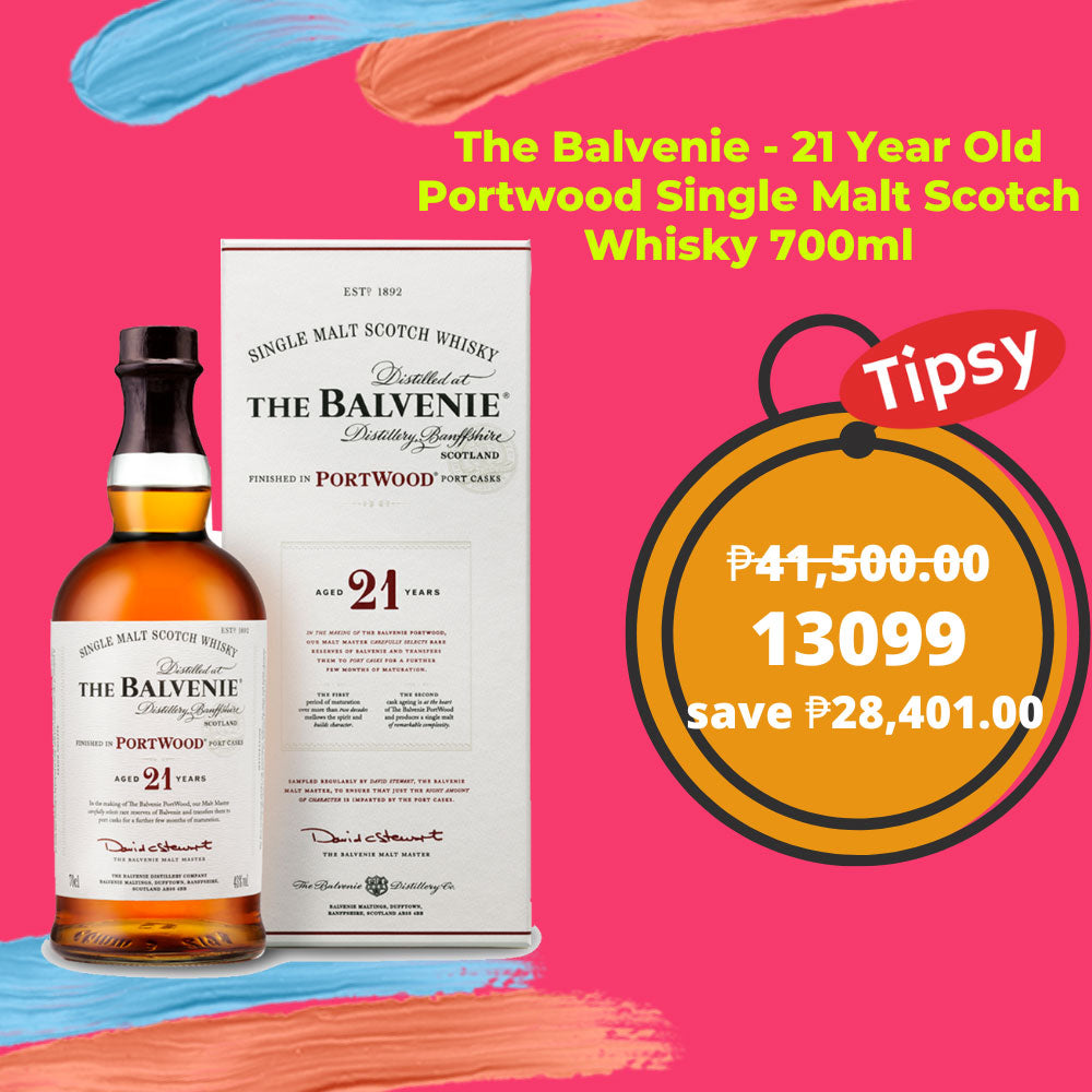 Buy The Balvenie - 21 Year Old Portwood Single Malt Scotch Whisky 700ml at a Very Affordable Price in the Philippines