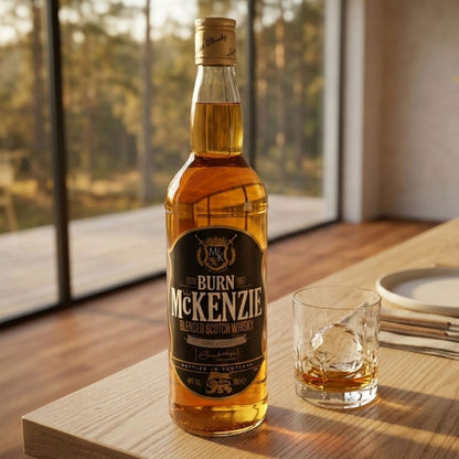 The Burn McKenzie Blended Scotch Whisky is a high quality 100% pure Scotch whisky from Glasgow.