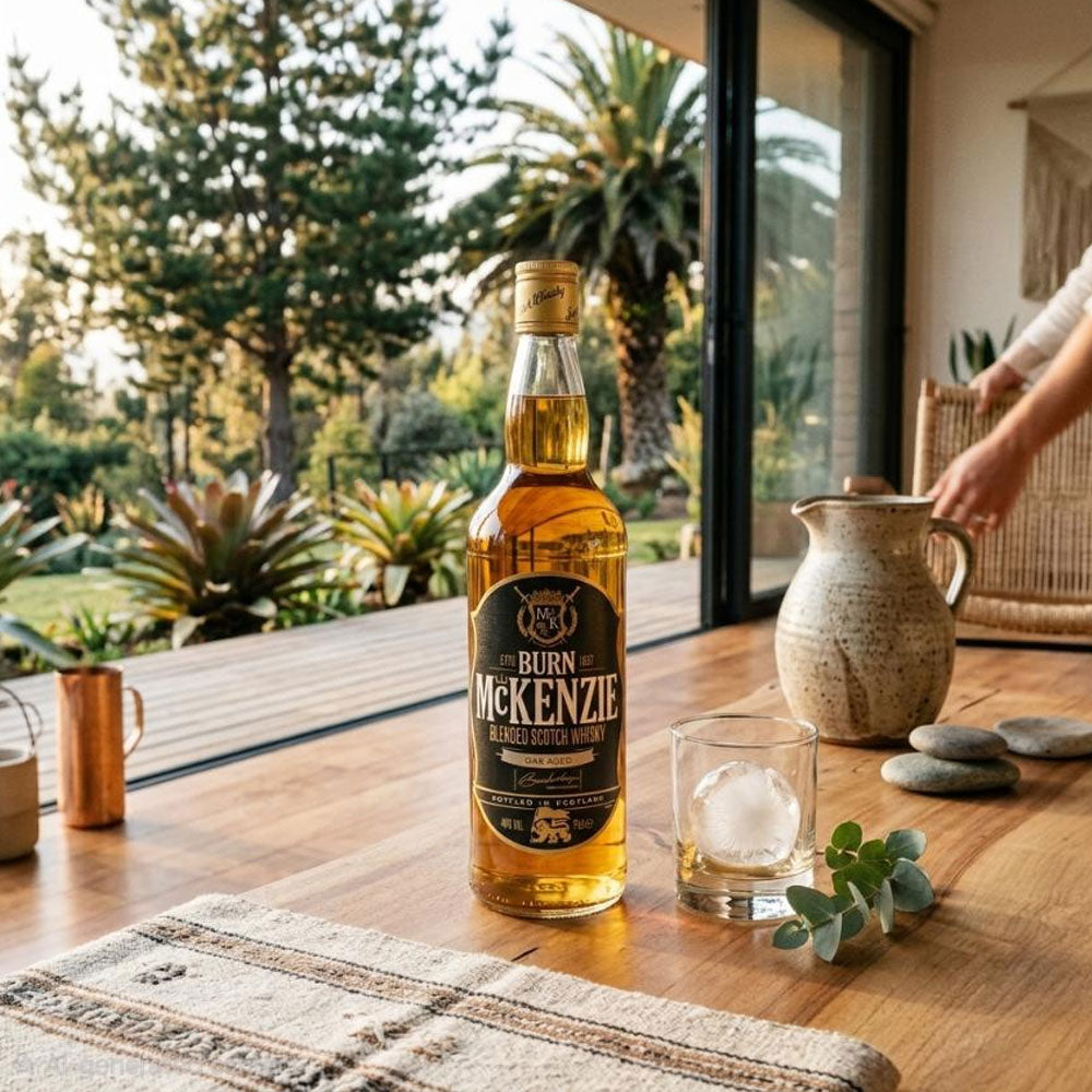 The Burn McKenzie Blended Scotch Whisky is a high quality 100% pure Scotch whisky from Glasgow