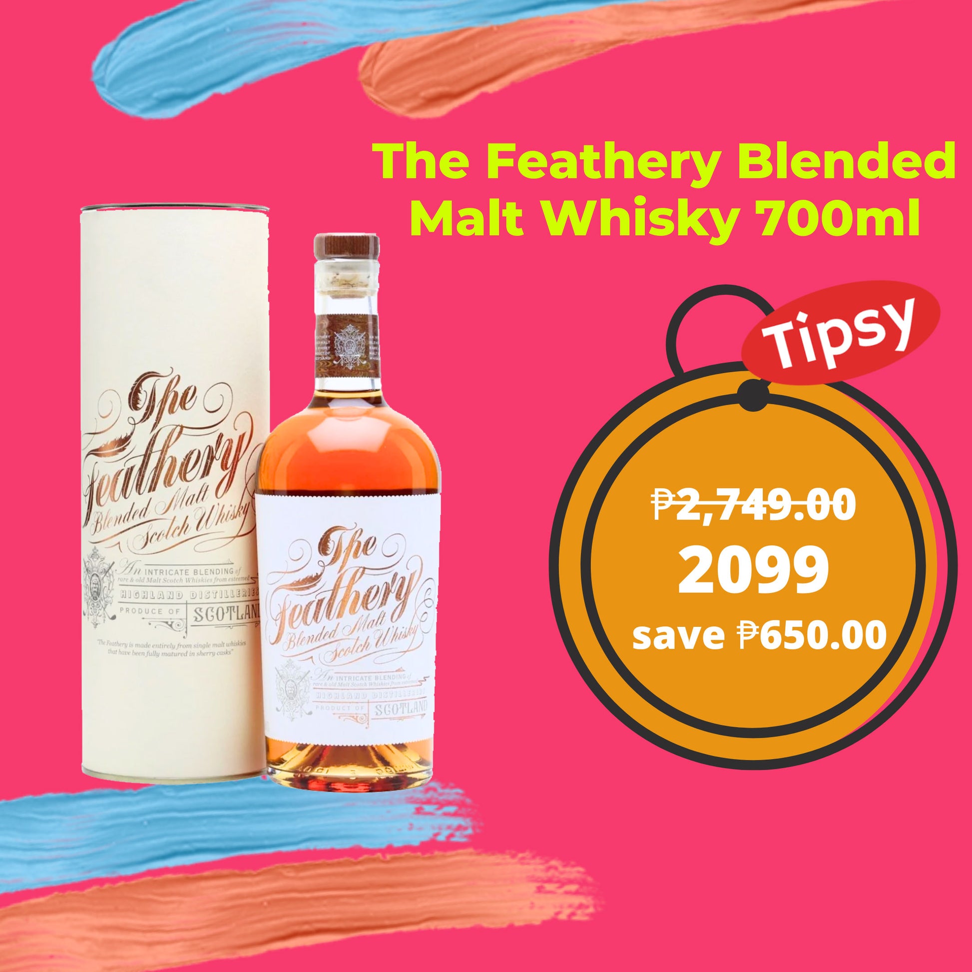 Buy The Feathery Blended Malt Whisky 700ml at a Very Affordable Price in the Philippines
