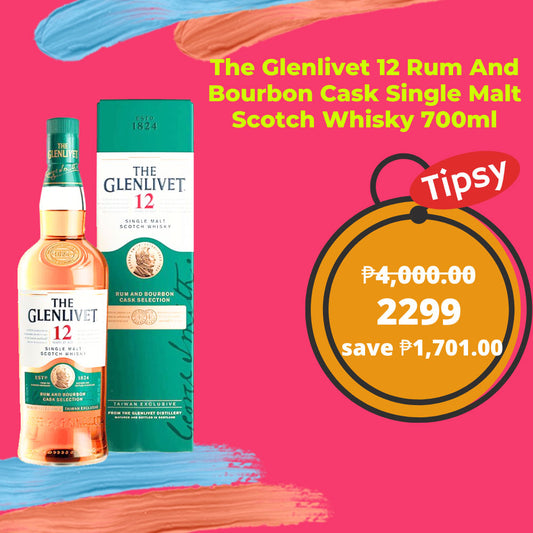 The Glenlivet 12 Rum And Bourbon Cask Single Malt Scotch Whisky 700ml Price Philippines