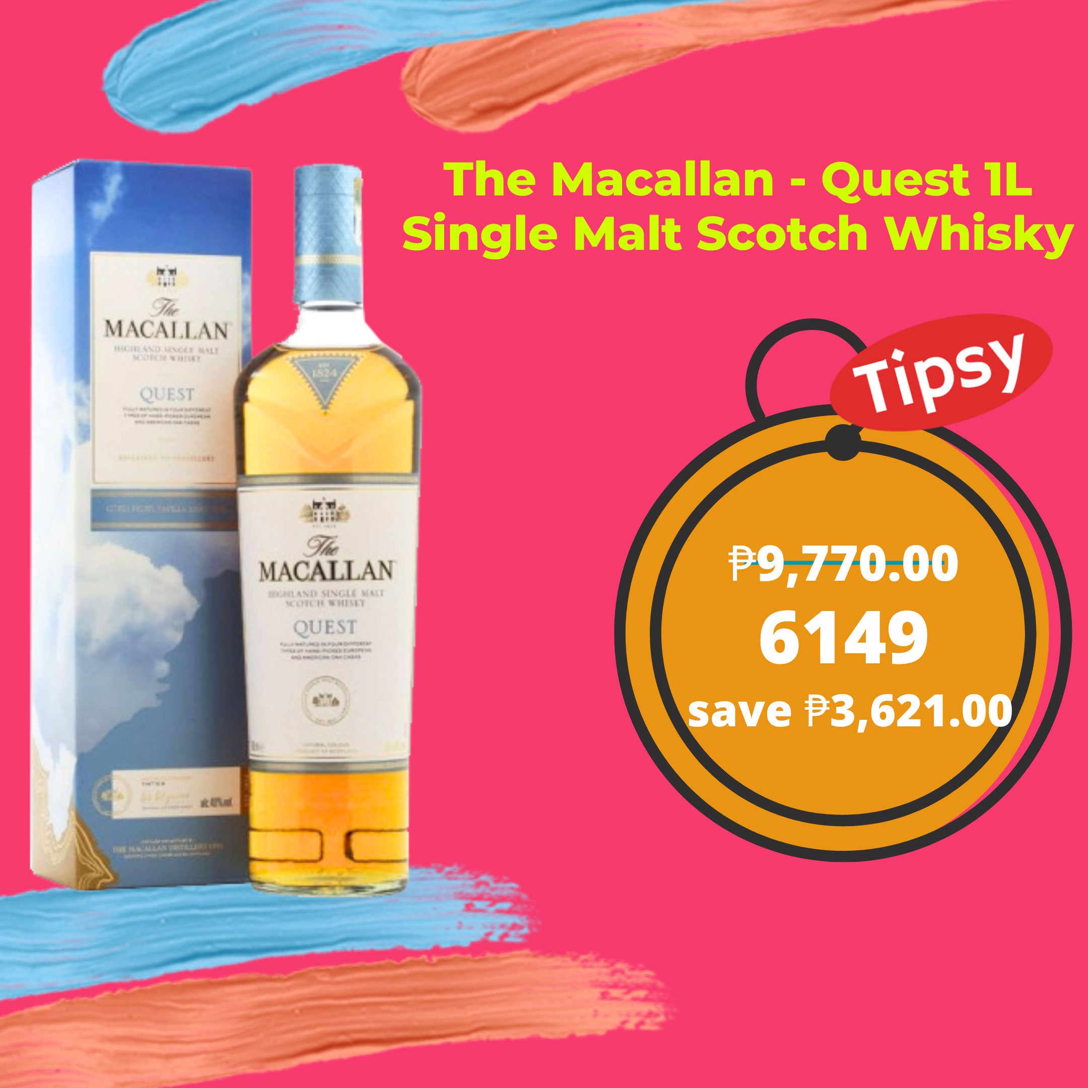 Buy The Macallan - Quest 1L Single Malt Scotch Whisky at a Very