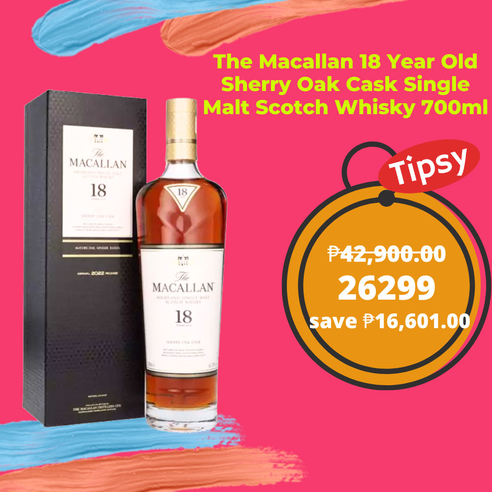 The Macallan 18 Year Old Sherry Oak Cask Single Malt Scotch Whisky 700ml Price Philippines