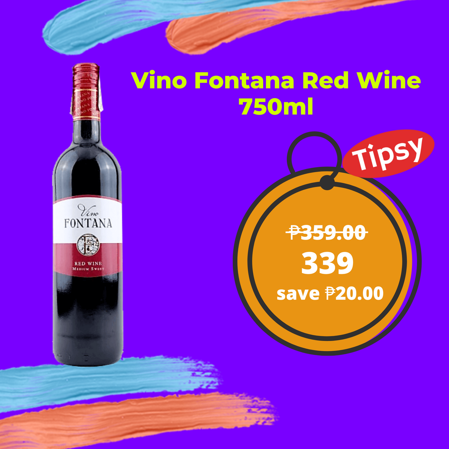 Buy Vino Fontana Red Wine 750ml at a Very Affordable Price in the Philippines
