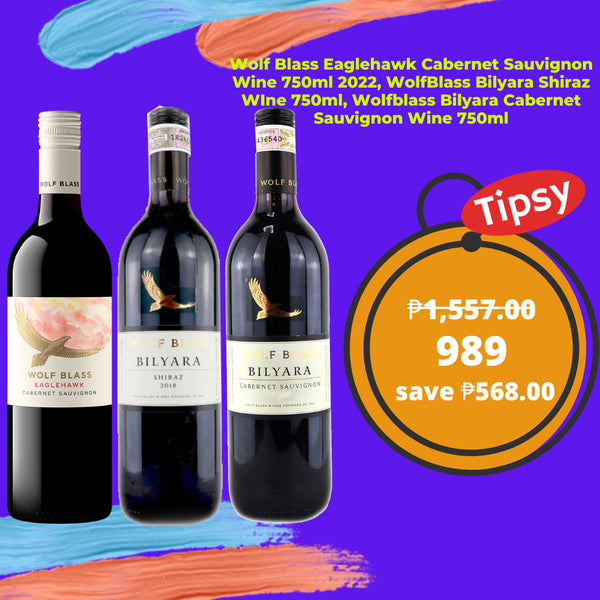 Wolf Blass Eaglehawk Cabernet Sauvignon Wine 750ml 2022, WolfBlass Bilyara Shiraz WIne 750ml, Wolfblass Bilyara Cabernet Sauvignon Wine 750ml 