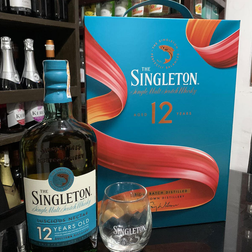 Singleton 12 GIft with free 1 x Rock Glass