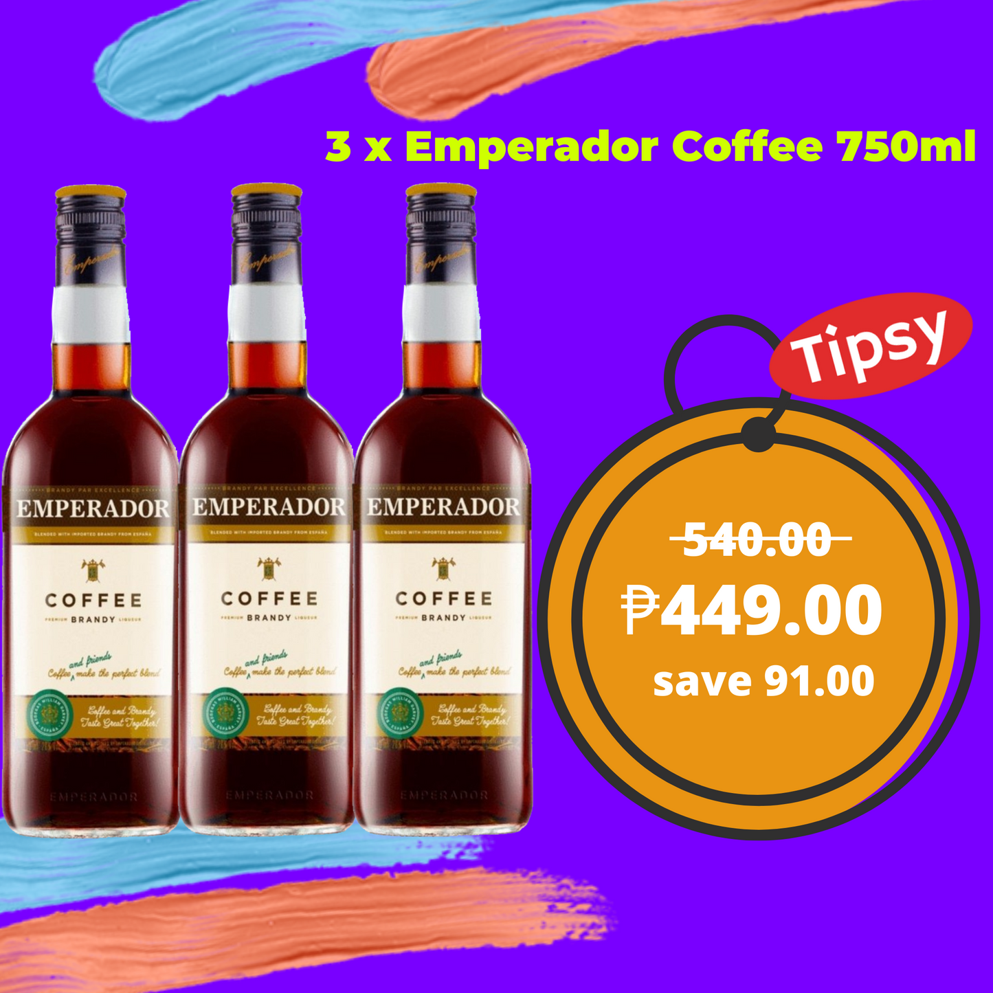 Buy 3 x Emperador Coffee 750ml at a Very Affordable Price in the Philippines